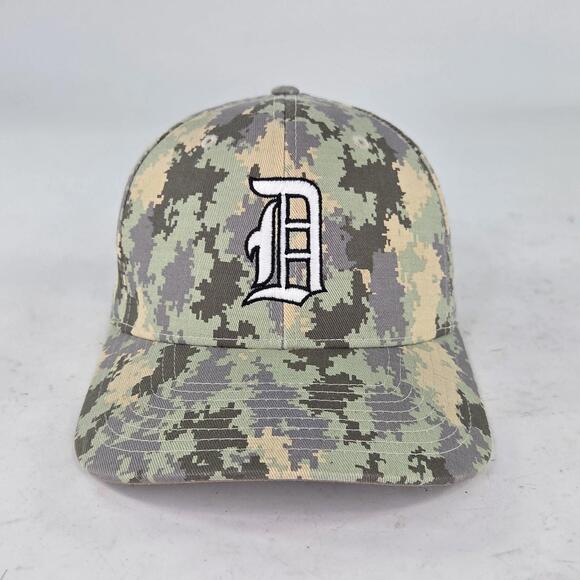 Detroit Tigers Richardson 845 Trucker Hat Size S/M Fitted Camo Cougar Cap Hats - Picture 2 of 9